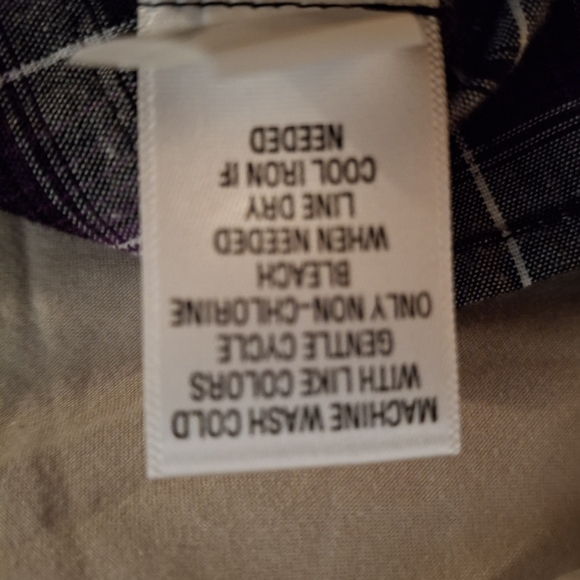 Apt. 9 Womn's Purple and White Plaid Button Down Mini Dress - Picture 8 of 9